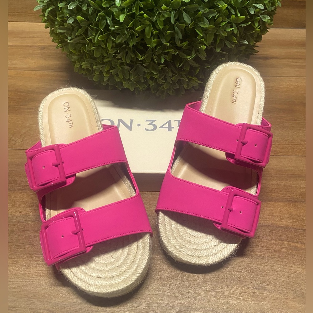 Women’s ON•34th Milaa Buckled Sandals